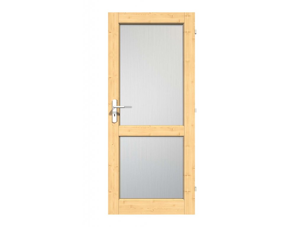 Interiérové dveře č.1 - 2x sklo
