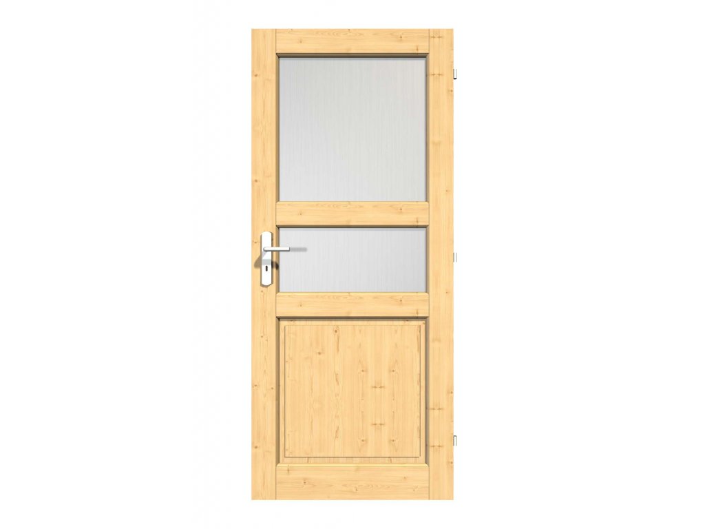 Interiérové dveře č.2 - 2x sklo