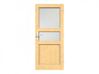 Interiérové dveře č.2 - 2x sklo
