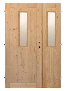 Palubkové dveře dvoukřídlé č.6 (šíře 145cm)