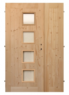 Palubkové dveře dvoukřídlé č.12 (šíře 145cm)