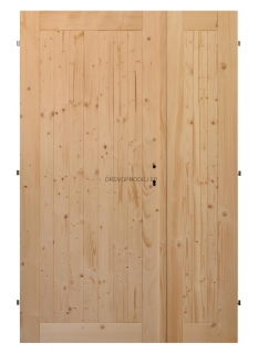 Palubkové dveře dvoukřídlé č.1 (šíře 145cm)